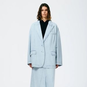 TIBI BLEACH DENIM LIAM